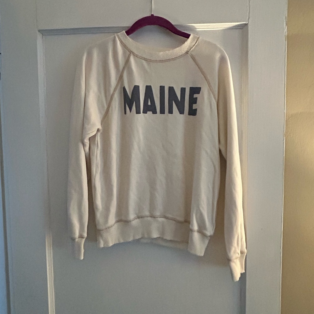 American Eagle Outfitters Cream Sweatshirt